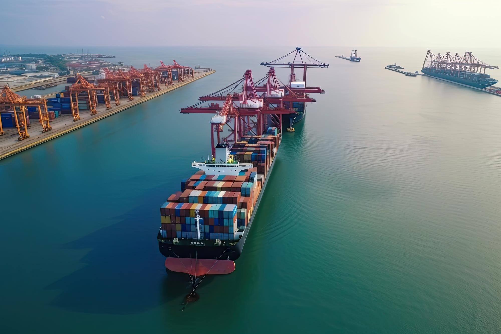 Cargo ship full of containers